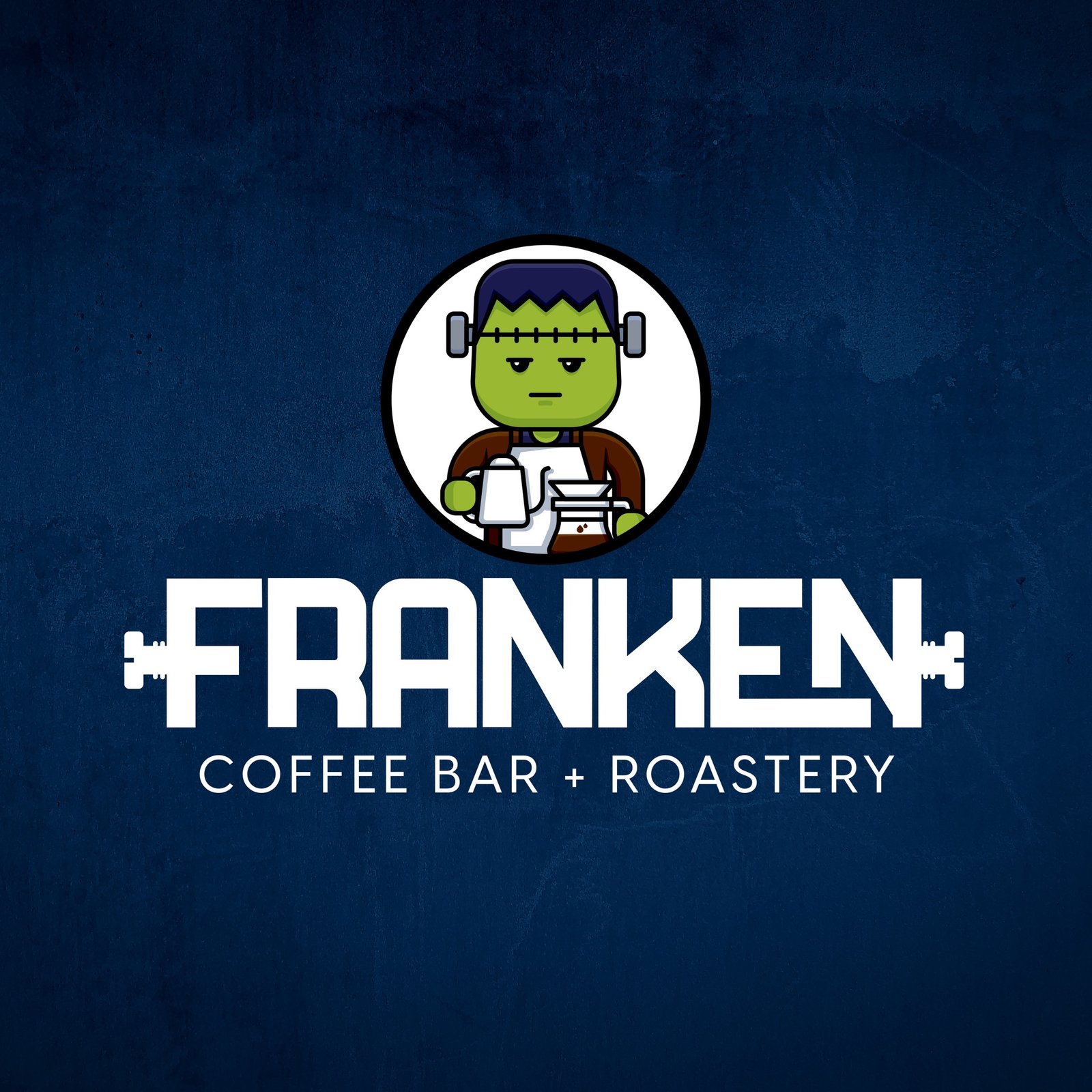 Vintage grunge blue concrete texture wall background with vignette