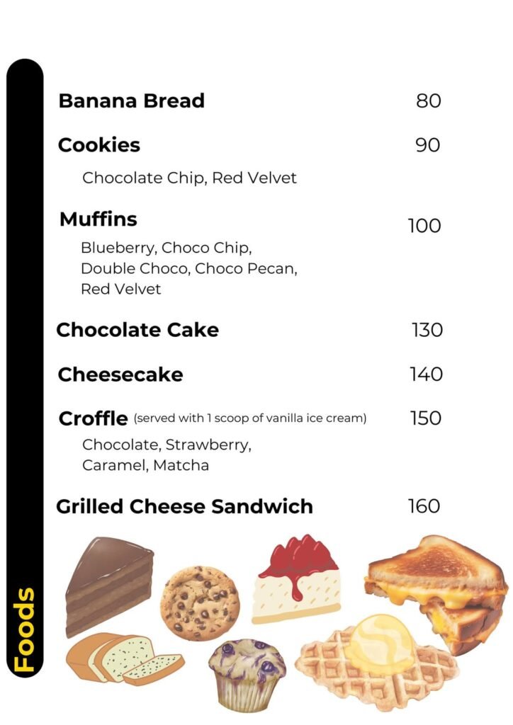 Lower Ground Coffee menu 2