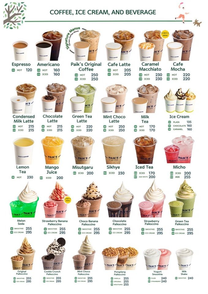 Paik’s Coffee – SM Manila 1